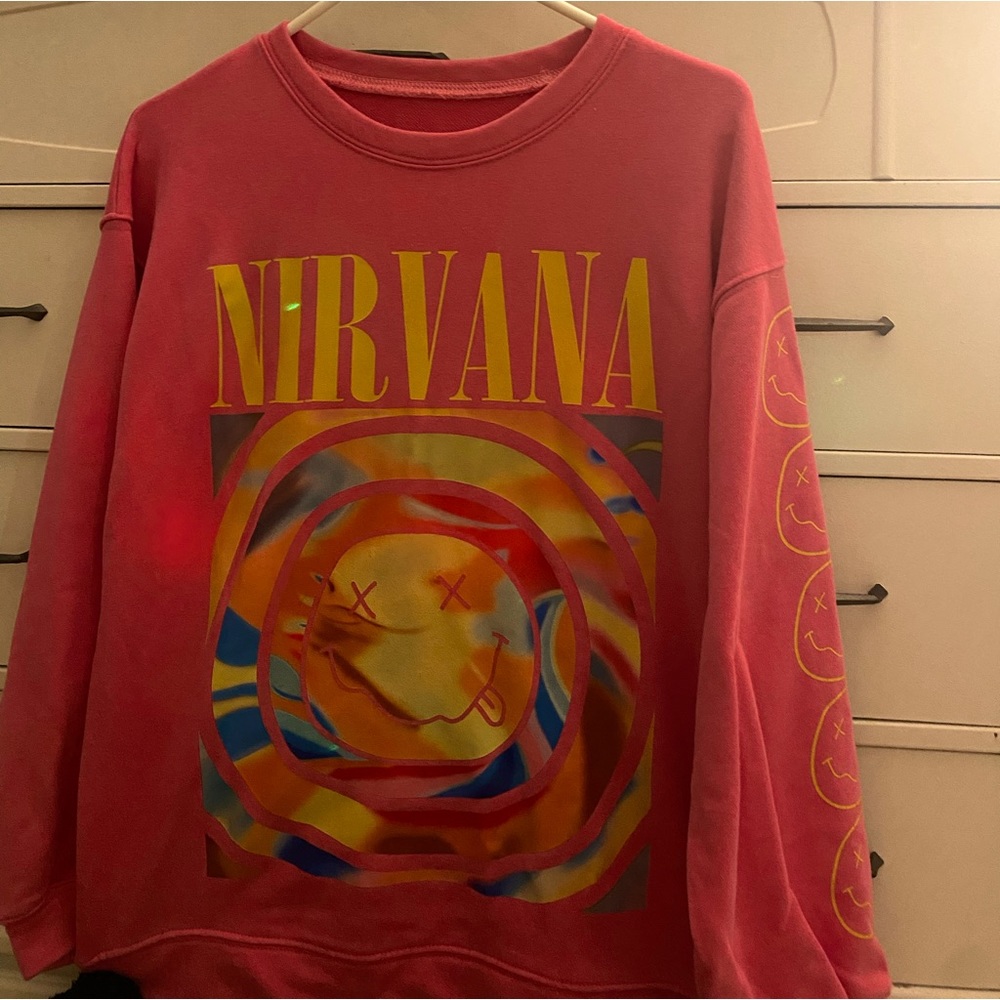 nirvana oversized crewneck